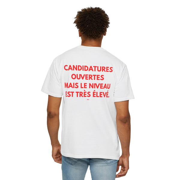 "CANDIDATURES OUVERTES MAIS LE NIVEAU EST TRÈS ÉLEVÉ."